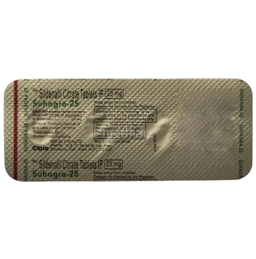 suhagra 25mg tablet 4's
